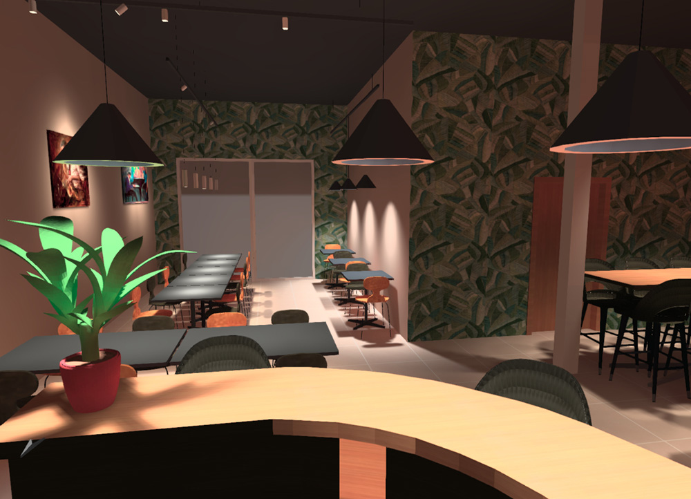 Restaurant chez la jo- ls concept