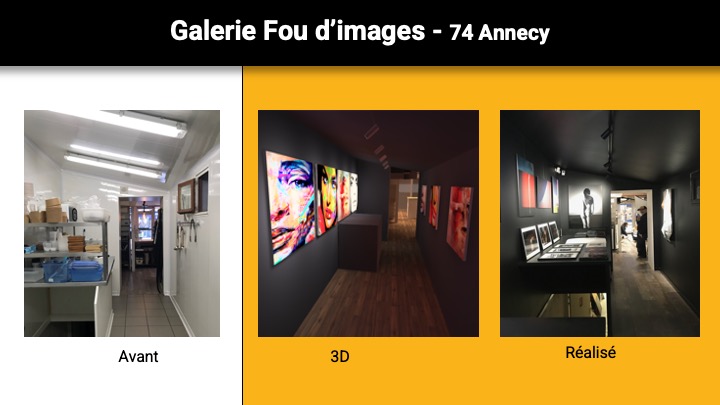 Projet Galerie Fou d'image avant-après